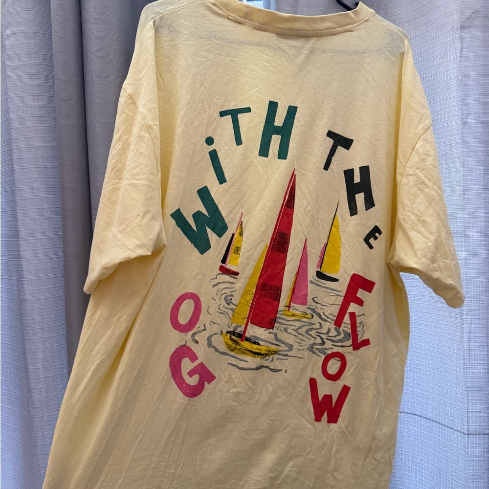 Yellow Scotch and Soda T-Shirt with Sailboat Design